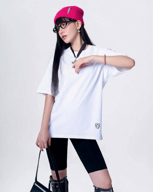 White T-shirt Casual Tee