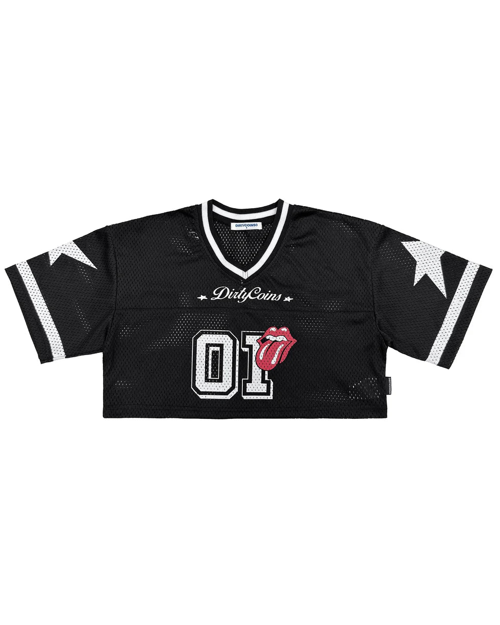 Rolling Stones Jersey Crop Top