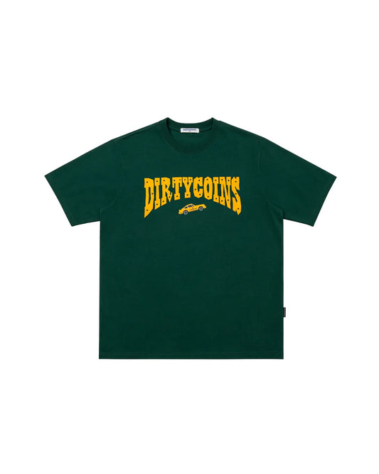 DirtyCoins Motorcar Green Tee