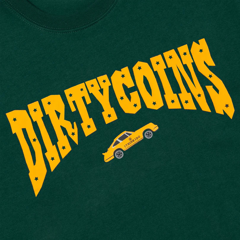 DirtyCoins Motorcar Green Tee
