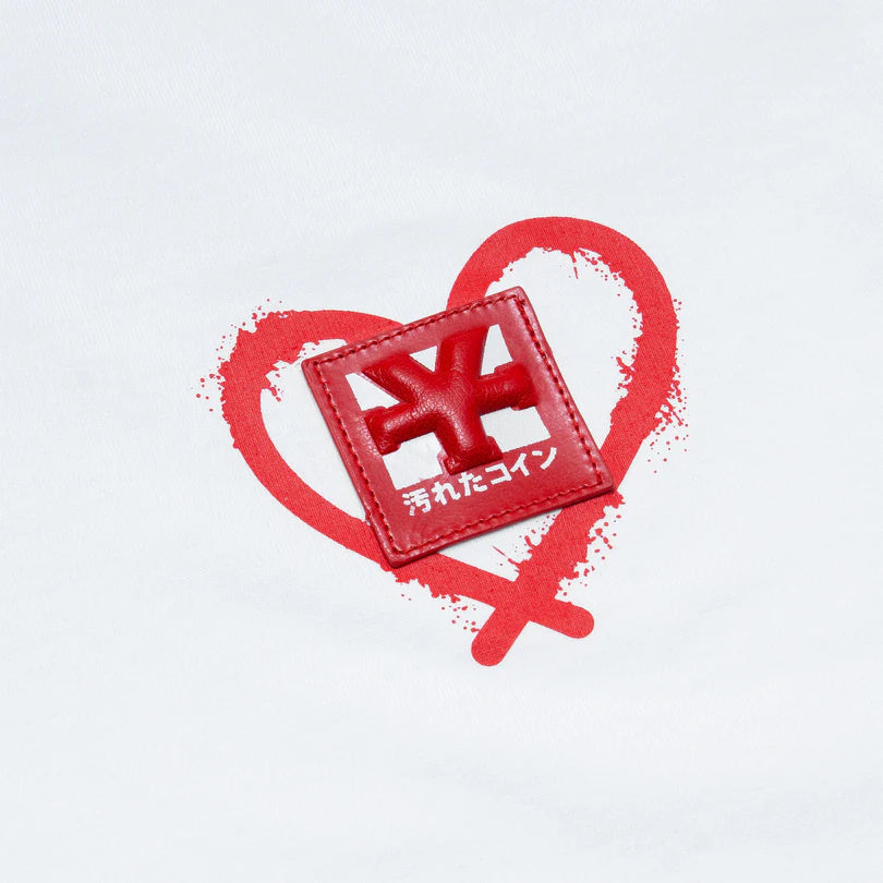 DirtyCoins Patch in Heart White