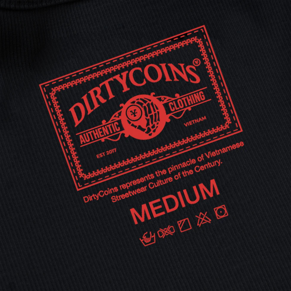 DirtyCoins Muscle Singlet Black