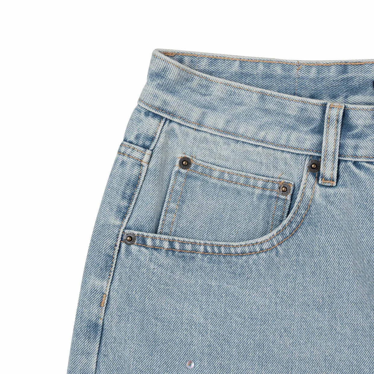 Denim Studded Shorts