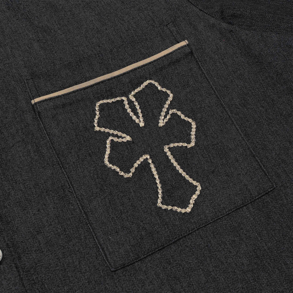 Embroidered "Y" Denim Shirt